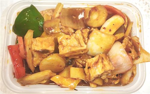 KD13_______tofu szechuan style(spicy chilli garlic)